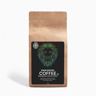 GNIKANORA Mushroom Coffee Fusion - Lion’s Mane & Chaga 4oz