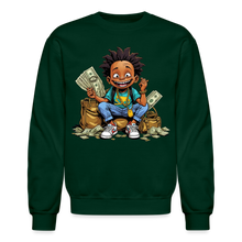 SBB Young Money Bag Crewneck Sweatshirt - forest green