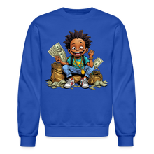 SBB Young Money Bag Crewneck Sweatshirt - royal blue