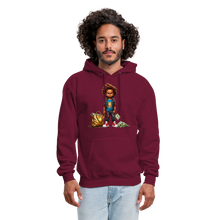 SBB Checky Men's Hoodie - burgundy