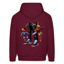 SBB Checky Men's Hoodie - burgundy