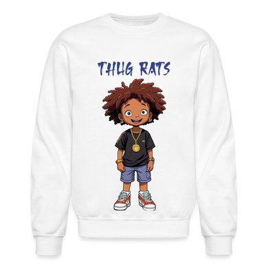 SBB Thug Rats Crewneck Sweatshirt - white