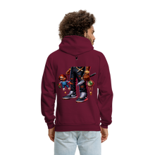 SBB Checky Men's Hoodie - burgundy