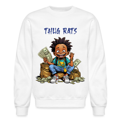 SBB Thug Rats Crewneck Sweatshirt - white