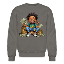 SBB Young Money Bag Crewneck Sweatshirt - asphalt gray