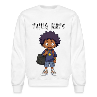 SBB Thug Rats Crewneck Sweatshirt - white