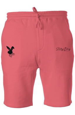 SBB Pink Pigment Dyed Fleece Shorts