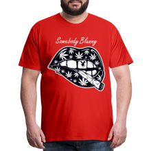 SBB weed lips Men's Premium T-Shirt - red