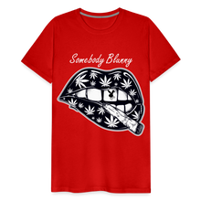 SBB weed lips Men's Premium T-Shirt - red