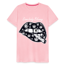 SBB weed lips Men's Premium T-Shirt - pink