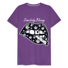 SBB weed lips Men's Premium T-Shirt - purple