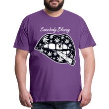 SBB weed lips Men's Premium T-Shirt - purple