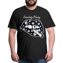 SBB weed lips Men's Premium T-Shirt - charcoal grey