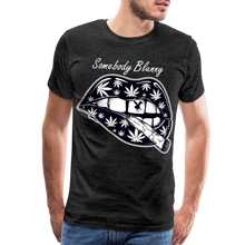 SBB weed lips Men's Premium T-Shirt - charcoal grey