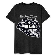 SBB weed lips Men's Premium T-Shirt - charcoal grey