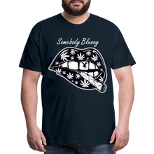 SBB weed lips Men's Premium T-Shirt - deep navy