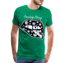 SBB weed lips Men's Premium T-Shirt - kelly green