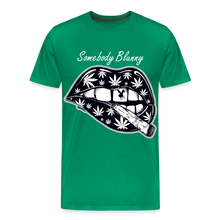 SBB weed lips Men's Premium T-Shirt - kelly green