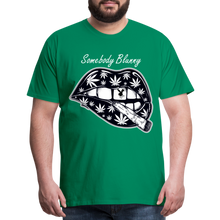 SBB weed lips Men's Premium T-Shirt - kelly green