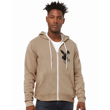 SBB Bella + Canvas Unisex Full Zip Hoodie - tan