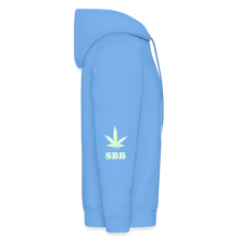 SBB Green Leaf Men's Hoodie - carolina blue