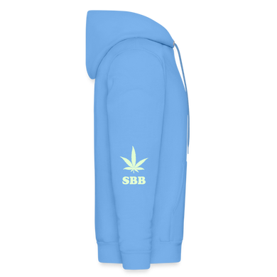 SBB Green Leaf Men's Hoodie - carolina blue