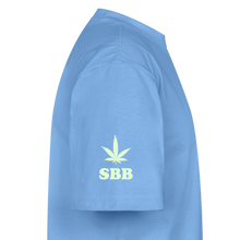 SBB GLOW PRINT Oversized Heavyweight T-Shirt - sky blue