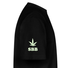 SBB GLOW PRINT Oversized Heavyweight T-Shirt - black