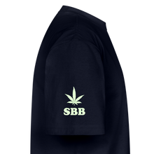 SBB GLOW PRINT Oversized Heavyweight T-Shirt - navy