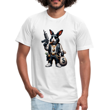 Smokeboy Blunny Unisex Jersey T-Shirt by Bella + Canvas - white