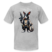 Smokeboy Blunny Unisex Jersey T-Shirt by Bella + Canvas - heather gray