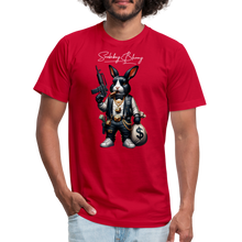 Smokeboy Blunny Unisex Jersey T-Shirt by Bella + Canvas - red