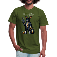 Smokeboy Blunny Unisex Jersey T-Shirt by Bella + Canvas - olive